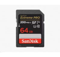 SanDisk SDXC karta 64GB Extreme PRO (200 MB/s Class 10, UHS-I U3 V30)