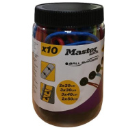 Master Lock Upínací gumy s kuličkami (10 ks / balení)