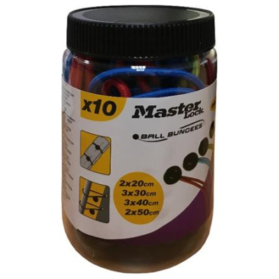 Master Lock Upínací gumy s kuličkami (10 ks / balení)