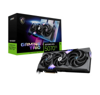 MSI VGA NVIDIA GeForce RTX 5070 Ti 16G GAMING TRIO OC, RTX 5070 Ti, 16GB GDDR7, 3xDP, 1xHDMI
