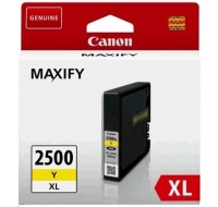 Canon CARTRIDGE PGI-2500XL Y žlutá pro Maxify iB4050, iB4150, MB5050, MB5150, MB5155, MB5350, MB5450 a MB5455 (1295str.)