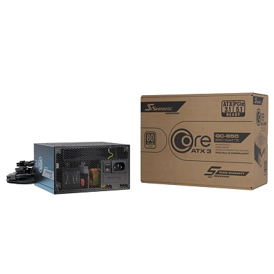 SEASONIC Zdroj CORE GC-850 ATX 3.1 850W, 120mm, 80 Plus Gold, ATX 3.1