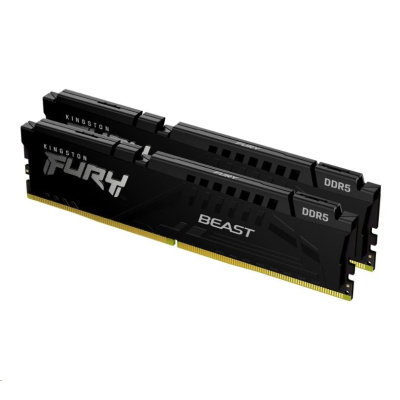KINGSTON DIMM DDR5 128GB (Kit of 2) 5600MT/s CL36 FURY Beast Černá EXPO