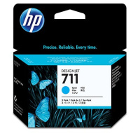 HP 711 Cyan DJ Ink Cart, 29 ml, 3-pack, CZ134A