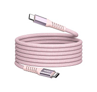 VERBATIM Kabel USB-C Sync & Charge, 100W, Magnetický, 120cm, růžová