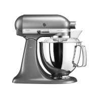 BAZAR - KitchenAid Artisan 5KSM175PSEMS kuchyňský robot, 10 rychlostí, planetární systém, šedá - poškozený obal