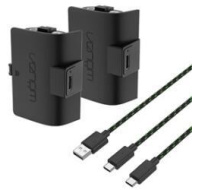 VENOM VS2883 Xbox Series S/X & One Black High Capacity Twin Battery Pack + 3 meter cable