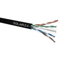 Instalační kabel Solarix venkovní UTP, Cat6, drát, PE, cívka 500m SXKD-6-UTP-PE