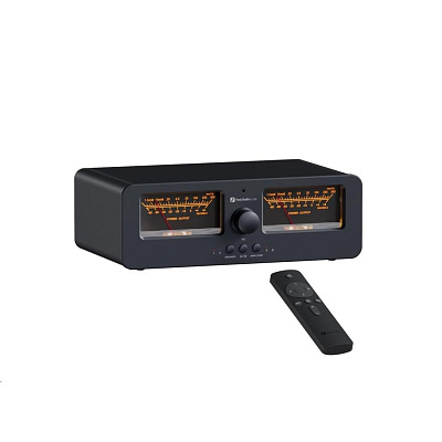 Fosi LC30 přepínač repro/zesilovačů s VU metry - černý