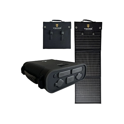 Set powerbanka Viking VIDAR IV a solární panel Viking L60 PD