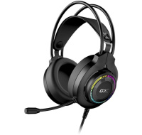 GENIUS sluchátka s mikrofonem GX GAMING HS-GX580U, USB, RGB, černá