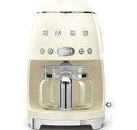 Smeg Retro Style DCF02CREU překapávač kávy béžový, 10 šálků, 1,25 l, automatický start, keep warm