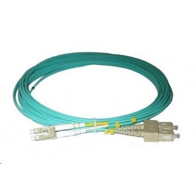 Duplexní kabel 50/125, OM3, LC-SC, 1m