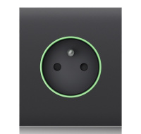 Ajax  CenterCover (smart) - Středový kryt zásuvky, horizontální, grafitová