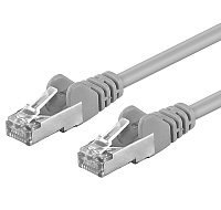 Premiumcord Patch kabel CAT 6a S-FTP,RJ45-RJ45,LSOH, AWG 26/7 5m šedá