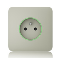 Ajax  SoloCover (smart) - Samostatný kryt zásuvky, ústřicová