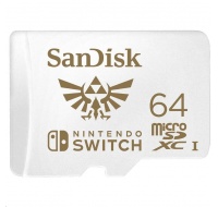 SanDisk MicroSDXC karta 64GB for Nintendo Switch (R:100/W:90 MB/s, UHS-I, V30,U3, C10, A1) licensed Product, Super Mario