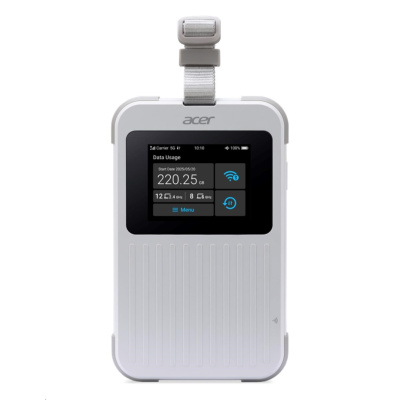 ACER Router Connect Enduro M6E,20GB SIMO,5G,LTE,2.4" touch display,Wifi,NFC,USB-C,2.4GHz,8000mAh,White