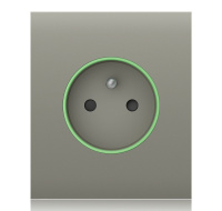 Ajax  CenterCover (smart) - Středový kryt zásuvky, horizontální, olivová