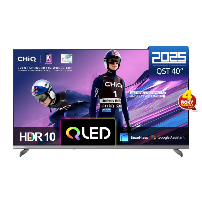 CHiQ L40QST TV 40", QLED, Full HD, Google TV, Frameless, Dolby Audio, dbx-tv, HDR 10