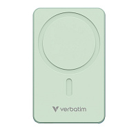 VERBATIM Powerbanka Charge 'n' Go Essentials, Magnetická, 20000 mAh, USB-C, Zelená