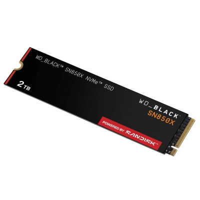 WD BLACK SSD NVMe 2TB PCIe SN850X Powered by SanDisk, Gen4, (R:7300, W:6600MB/s)