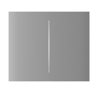 Ajax  CenterButton (2-gang) vertical - Středové dvou tlačítko, vertikální instalace, mlhová