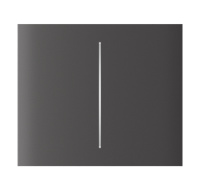Ajax  CenterButton (2-gang) vertical - Středové dvou tlačítko, vertikální instalace, šedá