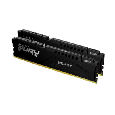 KINGSTON DIMM DDR5 64GB (Kit of 2) 5200MT/s CL40 FURY Beast Černá
