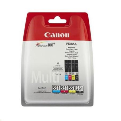 Canon CARTRIDGE CLI-551XL C/M/Y/BK PHOTO VALUE pro MG5450,5550,6450,6650,7150,7550 (680 str.)