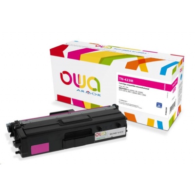 OWA Armor toner pro BROTHER HL-L 8260, 4.000 str., kom. s TN423M červená/magenta