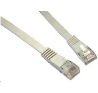 Solarix Patch kabel plochý CAT5E UTP LSOH 1m šedý non-snag-proof C5E-111GY-1MB