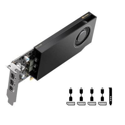 PNY VGA NVIDIA RTX A400 4G, 4G GDDR6, 4xmDP