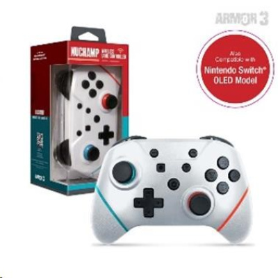 Armor3 NuChamp Wireless Controller for Nintendo Switch (White)