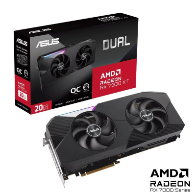 ASUS VGA AMD Radeon RX 7900 XT DUAL, 20GB GDDR6, 3xDP, 1xHDMI