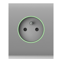 Ajax  CenterCover (smart) - Středový kryt zásuvky, horizontální, mlhová
