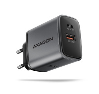 AXAGON ACU-PQ67, GaN nabíječka do sítě 67W, výstup USB-A + USB-C, PD3.0/PPS/QC4+/SFC2.0/Apple