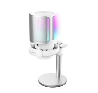 TRUST mikrofon GXT238 Auron, USB-C, RGB, bílá