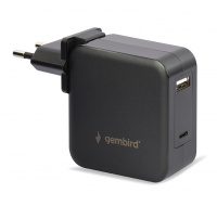 GEMBIRD Univerzální adaptér NPA-PD60-01 pro notebook, Type-C PD, USB, 60W