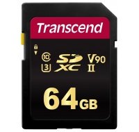 TRANSCEND SDXC karta 64GB 700S, UHS-II U3 Class 10 (R:285/W:180 MB/s)