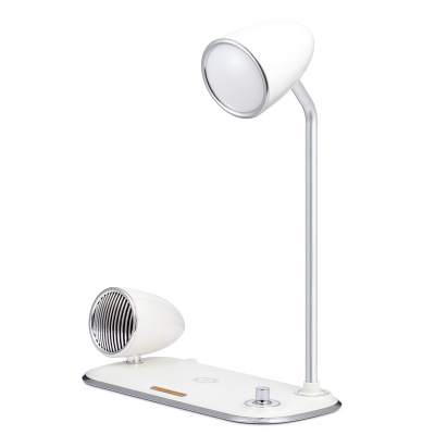 WG - Led lampička s bezdrátovým nabíjením a bluetooth speakerem WG Retro Kathie, bílá