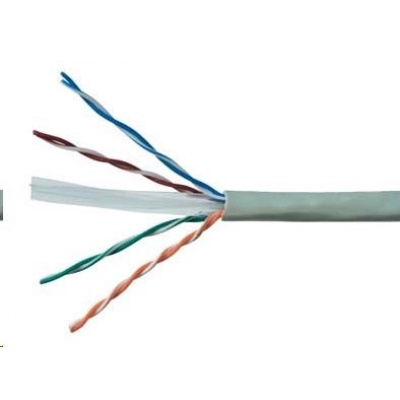 UTP kabel Elite, Cat6, drát, PVC, 305m box