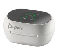 BAZAR - Poly Voyager Free 60+ bluetooth headset, USB-C adaptér, dotykové nabíjecí pouzdro, bílá - Rozbaleno (Kompl