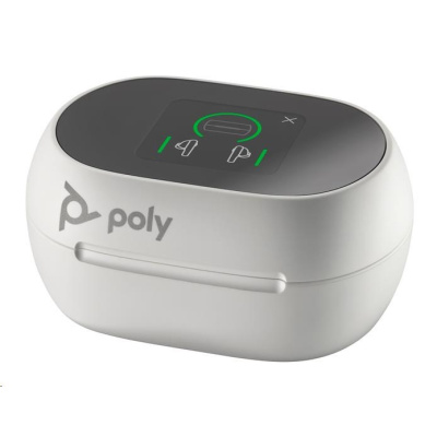 BAZAR - Poly Voyager Free 60+ bluetooth headset, USB-C adaptér, dotykové nabíjecí pouzdro, bílá - Rozbaleno (Kompl