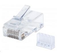 Intellinet konektor RJ45, Cat6, UTP, 15µ, drát, 90 ks v nádobě