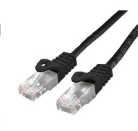 C-TECH kabel patchcord Cat6, UTP, černý, 1m