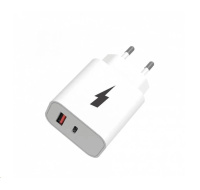 WG - Síťová nabíječka 2x USB, 1x USB-C PD 20W + 1x USB-A QC 3.0 18W, bílá