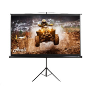 Projekční plátno AVELI stativ, 204x115cm (16:9) 92", černý tubus