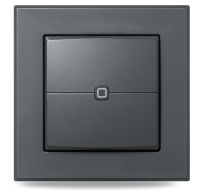 Homematic IP Nástěnný dálkový ovladač - 2 tlačítka, antracit - HmIP-WRC2-A