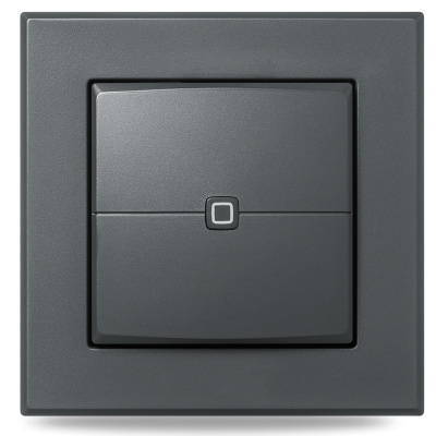 Homematic IP Nástěnný dálkový ovladač - 2 tlačítka, antracit - HmIP-WRC2-A